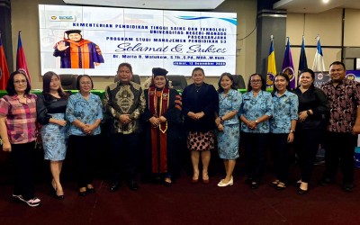 Kepala SMA Negeri 1 Tomohon Raih Gelar Doktor Manajemen Pendidikan di Universitas Negeri Manado